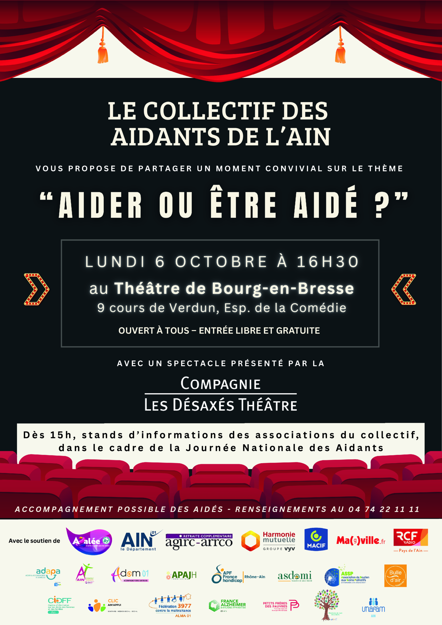 06/10/25 : Spectacle au théatre « Aider ou être aidé ? »