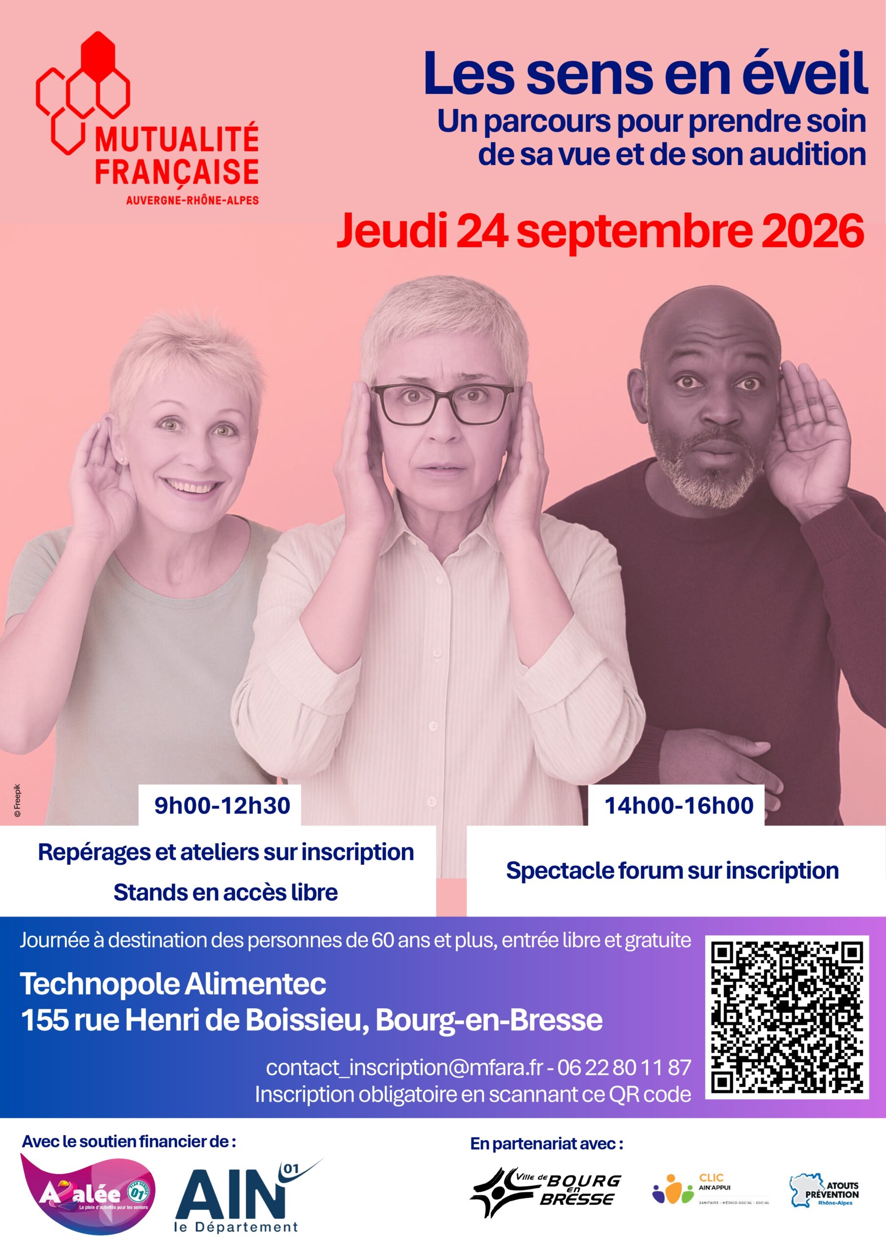 24/09/26 – Journée prévention séniors « les sens en éveil – un parcours pour prendre soin de sa vue et de son audition » – Bourg-en-Bresse